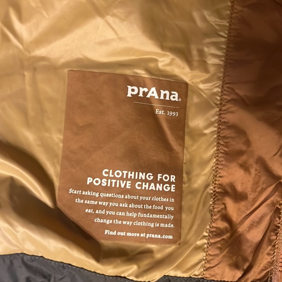 NWT, men’s XL prAna, "Whitney Portal Jacket", color's walnut block" Dooooppeeee! - Picture 6 of 8